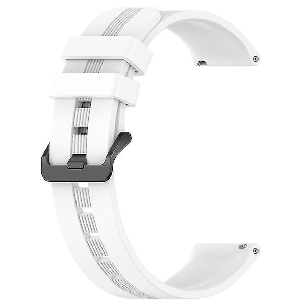 Håndledsremme 20mm Teksturerede Smart Watch Remme til Huawei Watch GT3/Watch GT, Sport Style Udskiftet Håndled White, White A Huawei Watch GT3