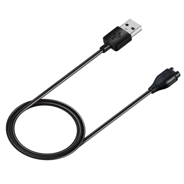 Kissmart lader for Garmin Vivoactive 3, erstatningskabel for ladekabel plus en rød silikonladerportbeskytter antistøvpropp [2-pakning, 3,3 fot/1 m]