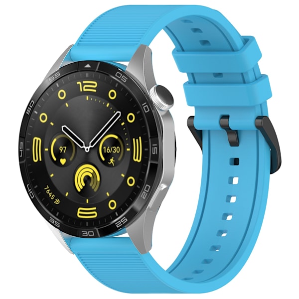 Huawei Watch GT 4 / Garmin Venu 2 -älykellolle 22 mm:n pehmeä silikoniranneke Sky Blue