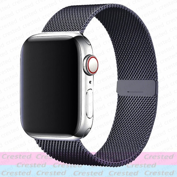 Milanese løkkestropp For Apple Watch Ultra Band 44mm 40mm 45mm 41mm 49mm 42mm 38mm 44 Mm Correa-armbånd Iwatch Series 3 6 Se 7 8 42mm 44mm 45mm 49mm space gray