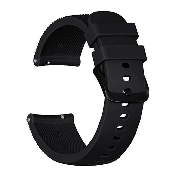 20mm Twill Texture Silikon Smartwatch-armband för GarminMove Luxe/Move Style/Move 3/Move Venu Black K Garmin Forerunner 245