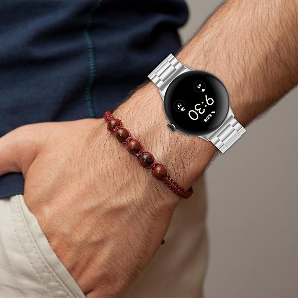 Armband i rostfritt band för Pixel Watch 2- watch Andningsarmband Black