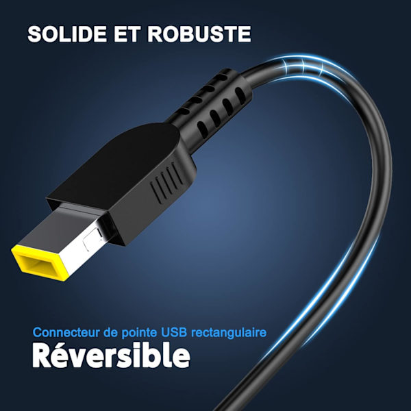 Laddare för 65W Lenovo bärbar dator Thinkpad T440 T440s T450 T450S T460 T460S T470 nätadapter