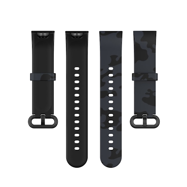 Mønstret trykt urrem i silikone - Justerbar smart watch-rem til Xiaomi Redmi Watch/Mi Watch Lite Grey F Other Xiaomi Models