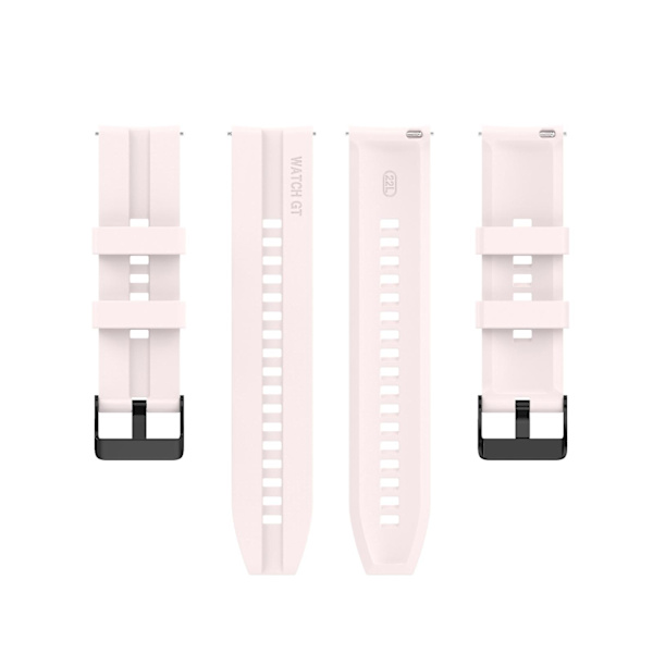 Til Huawei Watch Gt 2 46mm urrem med sort spænde Quicksand Pink