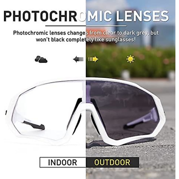 Pyöräilylasit Miesten Photochromic Aurinkolasit Naiset Mtb Maastopyörä Polkupyörä color 3