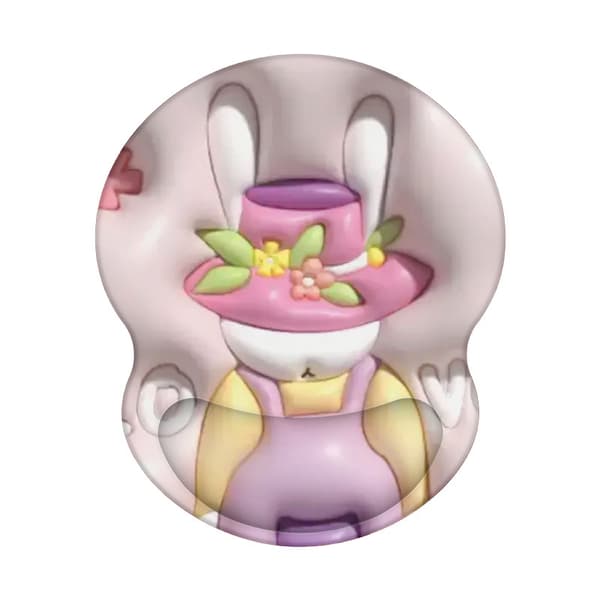 Musematte - Stereoskopisk 3D med håndleddsstøtte, sklisikker silikonbase (Magic Rabbit)