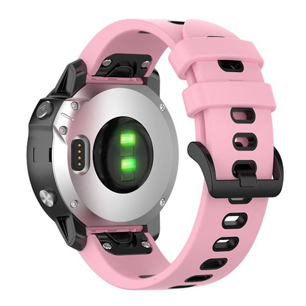 Silikonarmbandsbälte för Fenix ​​7X Watch Soft Strap Loop Armband Powder black