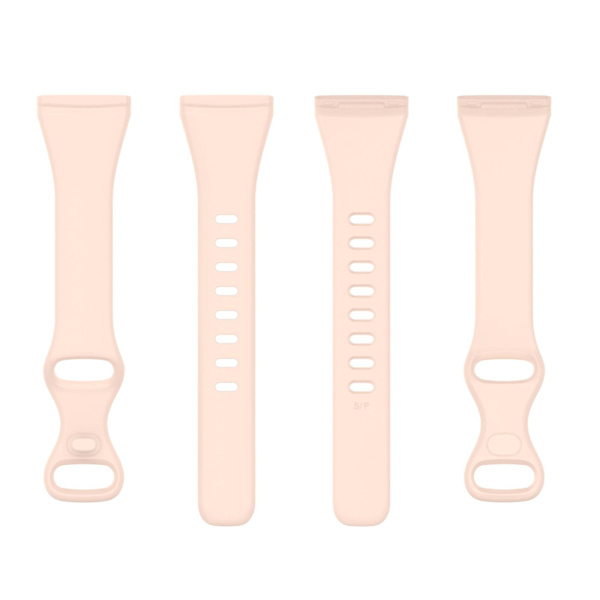 Til Fitbit Versa 4 / Versa 3 / Sense TPU Watch Band S Sand Pink