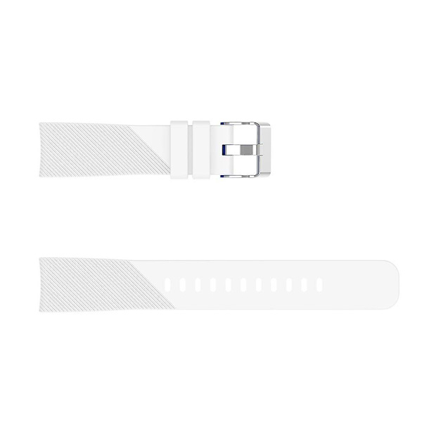 Twill-kuvioitu silikoniranneke Samsung Galaxy Watch 42mm -kellolle White B Samsung Galaxy Watch 4