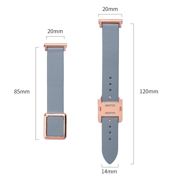 20mm Läderklockarmband för Samsung Galaxy Watch6 Classic 47mm 43mm, med magnetiskt viklås Dark Green Black Buckle