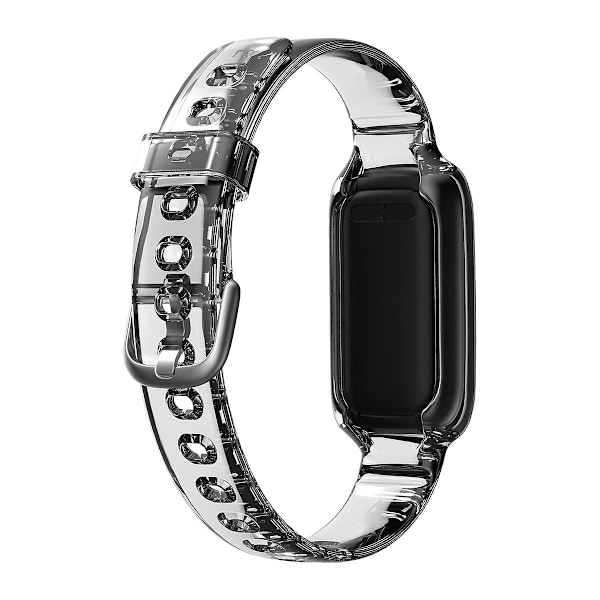 Utskiftbar myk TPU-klokkestropp Justerbar håndleddsstropp for Fitbit Luxe Transparent B Other Smartwatch Model