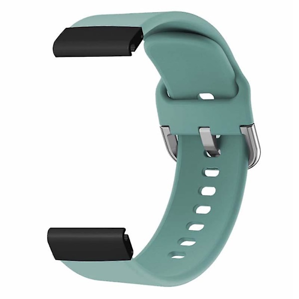 26mm PC-kontakt sportsrem i silikon til Coros Vertix 2 / Garmin Fenix 7x/6x/5x Light Green