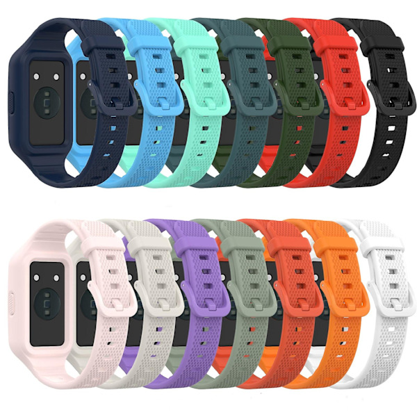 Silikone Integreret Rem Til Honor Band 6 Skyblue