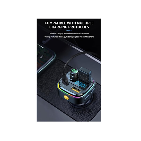 Bluetooth Biladapter FM Transmitter DAB Radio