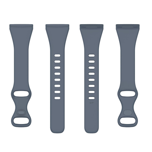 Til Fitbit Versa 4 / Versa 3 / Sense TPU-urrem S Blue Grey