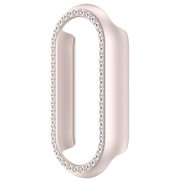 Dekorativt klockfodral med strass till Xiaomi Smart Band 8 Frosted Starlight Color