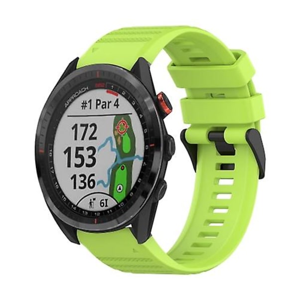 Garmin Approach S62 22 mm vaakasuora rakenne silikonikellon watch irrotustyökalulla WEW Lime Green