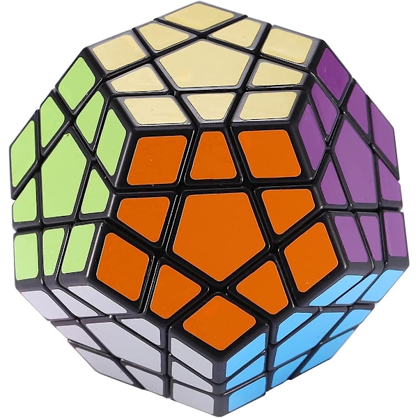 3X3 Megaminx Speed Cube Puslespil, Sort