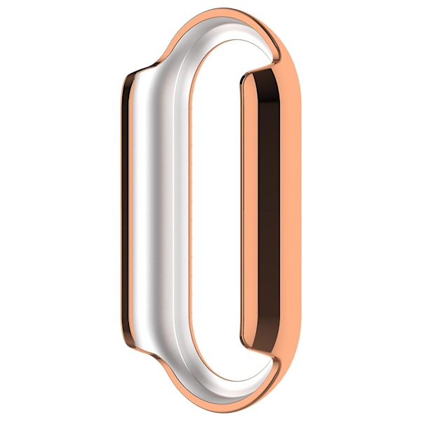 Xiaomi Smart Band 8:lle timantti-koristeinen kellokehys PC ontto suojakotelo Electroplating Rose Gold