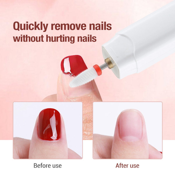 Elektrisk Nagelfil 5 I 1 Elektrisk Nagelfräsmaskin Med Poleringsfunktion