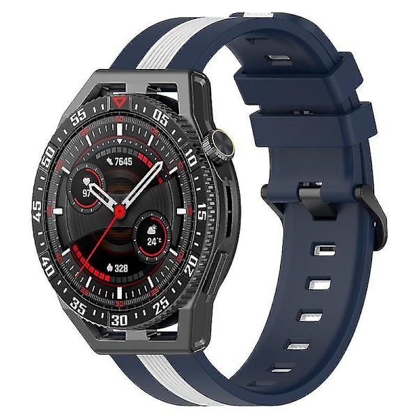 Til Huawei Watch GT 3 42mm/Watch GT Silikone Urrem Bredde 20mm Dobbelt Blød Rem Multicoloured I I Samsung Galaxy Watch 5