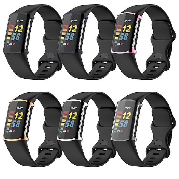 Tpu för skal helskärms skyddshölje för-fitbit Charge 5 skyddande C