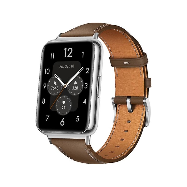 Armbandsbälte för HuaweiWatch Fit 2 Sports Watch Soft Strap Loop Armband Bälte Brown