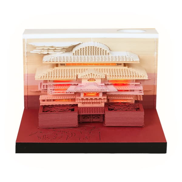 Notisblokk - Hot Spring Hotels Sticky 3D Memo Pad Med Lys