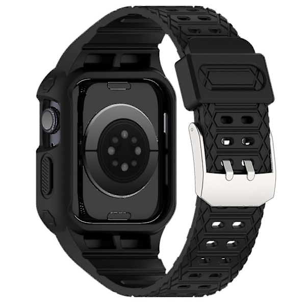 TPE-ranneke Apple Watch Ultra 49mm -integroitu ranneke kotelolla Black, Black A Apple Watch Ultra 49mm