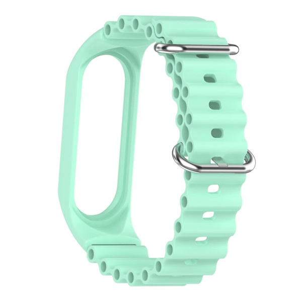 Mjukt silikonarmband med klockfodral till Xiaomi Mi Band 3/4/5/6/7 Light green, Light Green G Xiaomi Mi Band 3