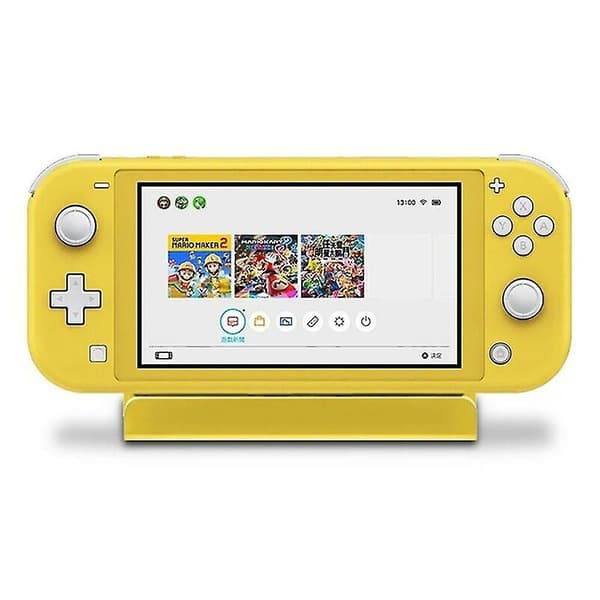 Hurtigoplader Opladningsdockstationstativ med Type-C-base (til Nintendo Switch Lite) Yellow