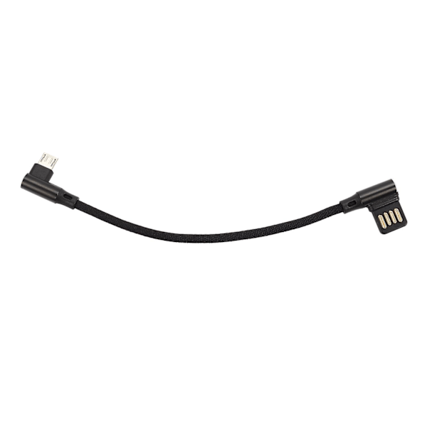 15 cm Micro-USB 5-stifts höger vinkel till vänster höger vinkel 90 graders USB 2.0 dubbel armbågsdata laddningskabel för surfplatta och telefon