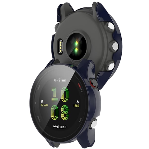 Skärmskydd för GarminForerunner 255 Watch Sleeve Tempered Film+Shell for C Black