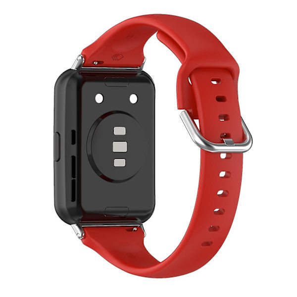 Silikonarmband för Huawei Watch Fit 2, snabbfrigörande sportarmband, ersättningsarmband Red, Red G Huawei Watch Fit 2