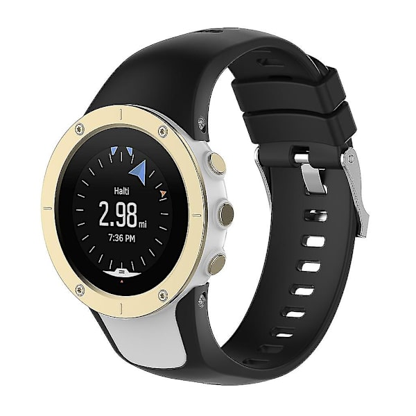 Til Suunto- 7/9/baro/d5 Diving Soft Silikone Smart Watch Armbåndstilbehør Black
