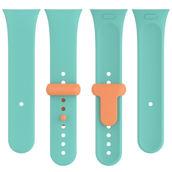 Silikonarmbånd for Redmi Watch 3 Cyan Orange