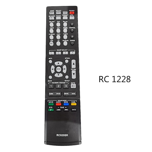 Rc020sr ersättningsfjärrkontroll kompatibel med Marantz Nr1504 Rc018sr Nr1403