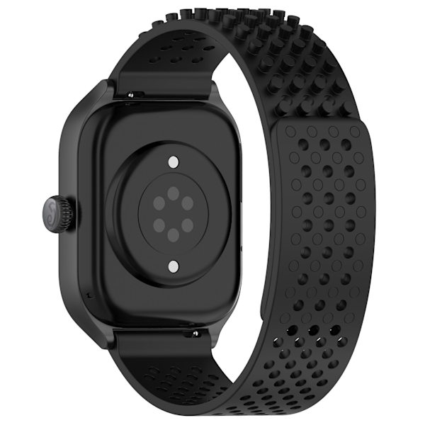 Silikonklockarmband 20 mm Andningsbart klockarmband för Garmin Vivoactive 5/garminactive 5/venu Sq 2 Black