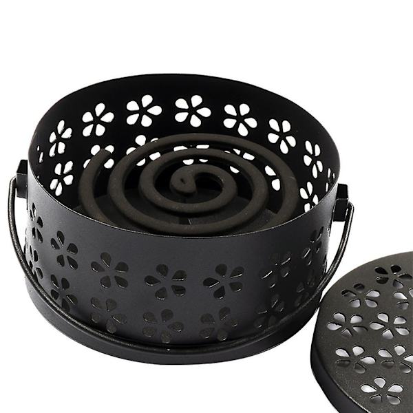 Mosquito Coil Holder Retro Portable Mosquito Røkelsesbrenner nsect Repellents Box Red