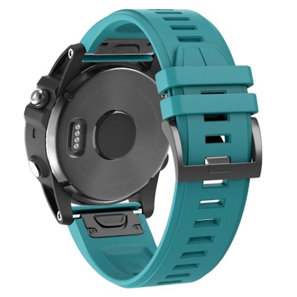 KLB-PWGJ-001 För Garmin Fenix 7X / 7X Pro Klockarmband 26mm Silikon Klockarmband Dark Green