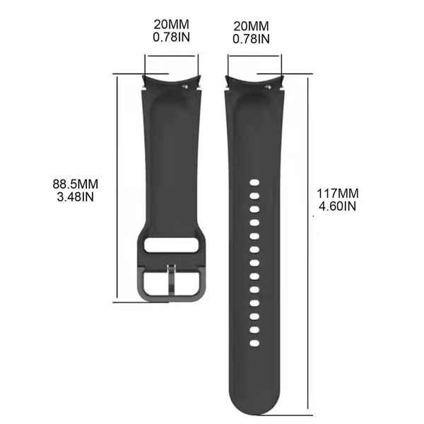 för Smart Watch Silikonband Klockarmband för Galaxy Watch5/Watch5 pro/Watch4 Red