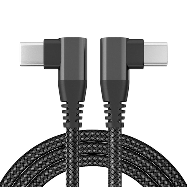 60w USB-C till USB-C-kabel, Typ C till C Snabbladdningskabel Dubbel 90 för S10 S9