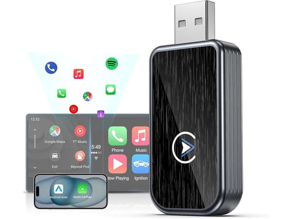 Carplay Adapter 2-i-1, Til Biler Med Carplay, Til iOS 10 Og Android 11