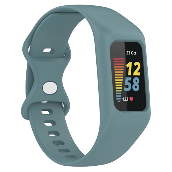 Integroitu silikoniranneke Fitbit Charge 6/5/4/3 -rannekkeelle, rannekoru kotelokannella Blue