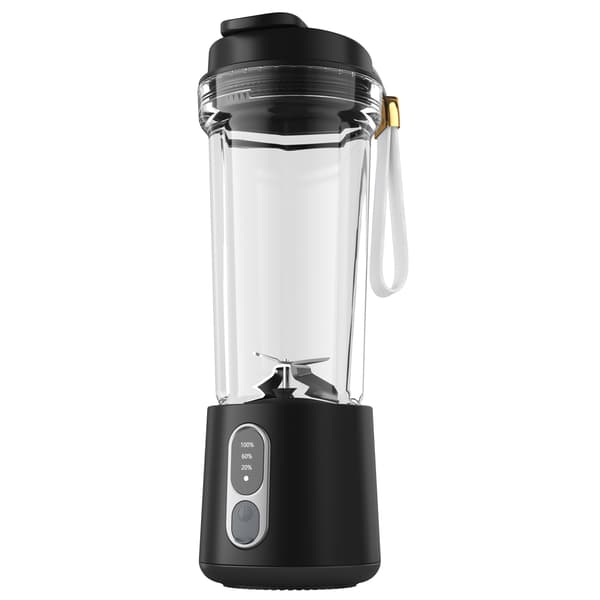 Juicer 4000Mah, 180W USB 4-bladet dobbeltformål juicekop (sort)