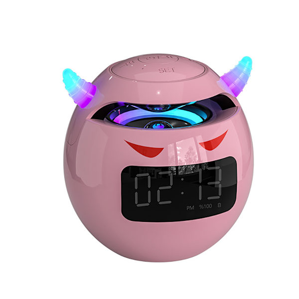 Söt Nattljus Väckarklocka Led Smart Kids Digital Klocka Heminredning Barnrum Sovbordsklocka white