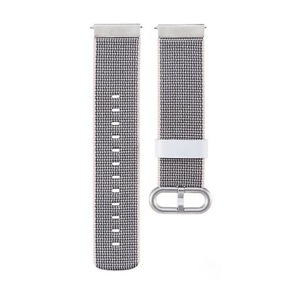 För Garmin Vivoactive 3 Nylon watch med spänne OQE Grey