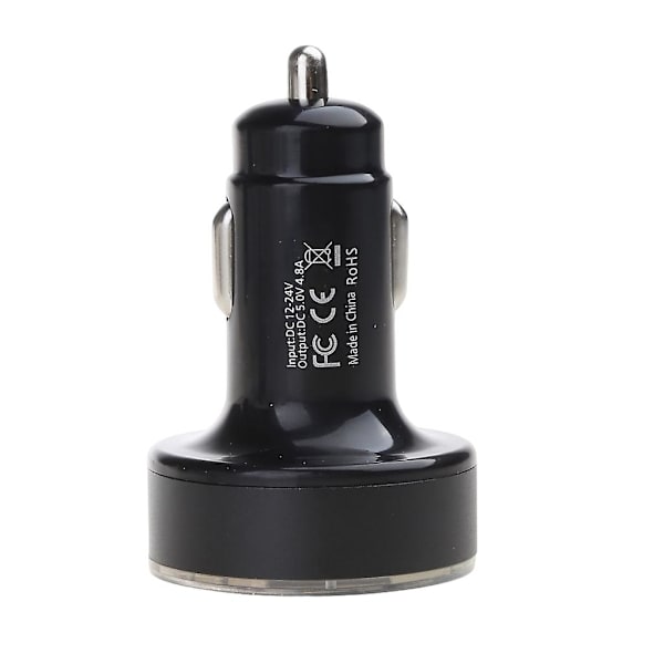 Bil Lastbil 4 Port Usb Mini Oplader Adapter Til Mobiltelefon Med Led Voltmeter