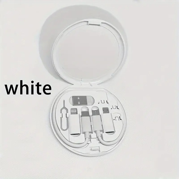 4-i-1 USB-C till Lightning Adapter Set (Vit)